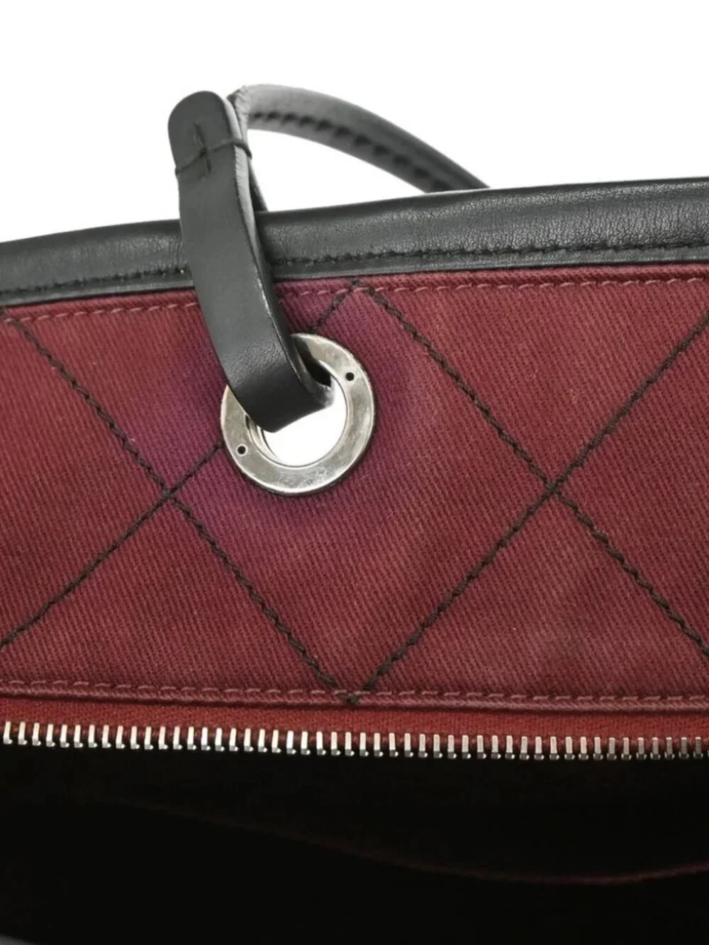 Chanel Black Calfskin On The Road Shopping Fever Tote Bag